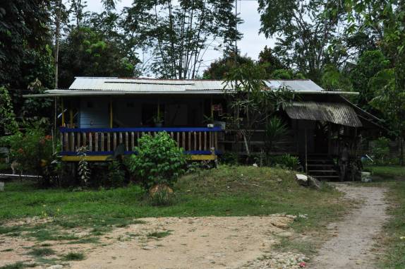 Nossa simpática casa em Blue Creek, vilarejo maya no sul de Belize